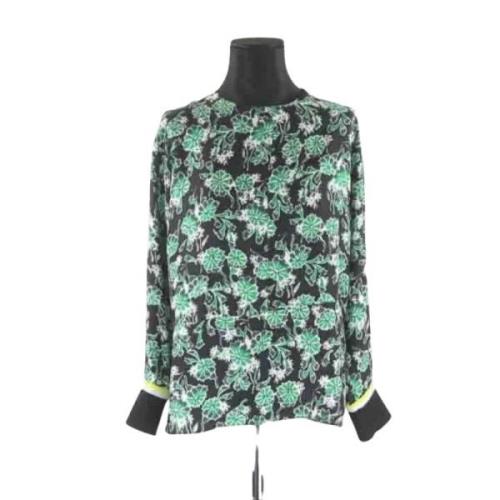 Pre-owned Silk tops Marni Pre-owned , Green , Dames