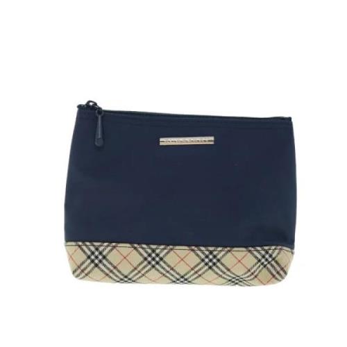 Pre-owned Fabric clutches Burberry Vintage , Blue , Dames