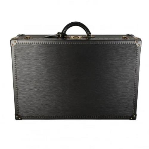 Pre-owned Leather travel-bags Louis Vuitton Vintage , Black , Dames