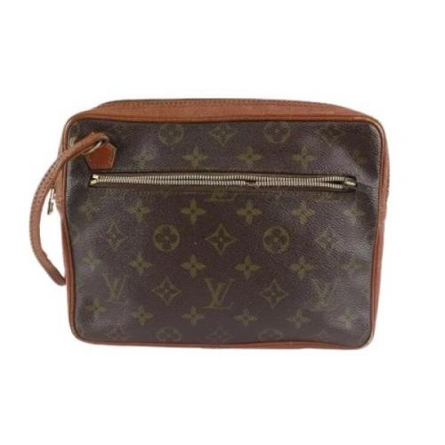 Vintage Canvas Tassen Louis Vuitton Vintage , Brown , Dames