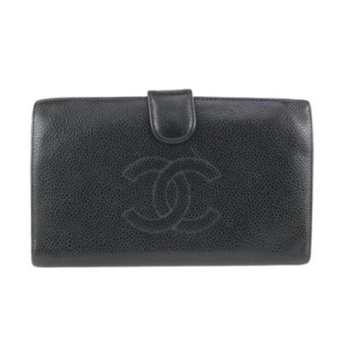 Tweedehands Portemonnees Chanel Vintage , Black , Dames