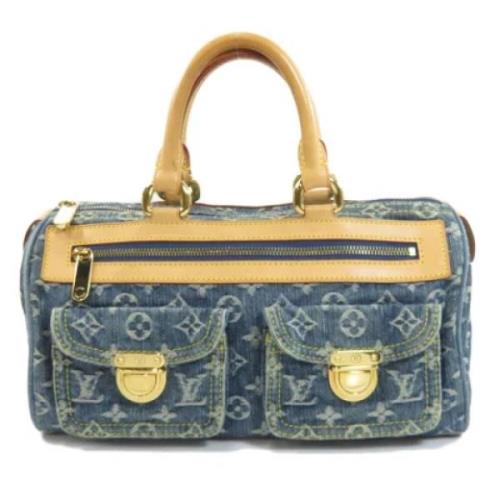 Pre-owned Coated canvas louis-vuitton-bags Louis Vuitton Vintage , Blu...