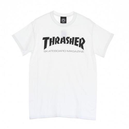 Skatemag tee t -shirt Thrasher , White , Heren