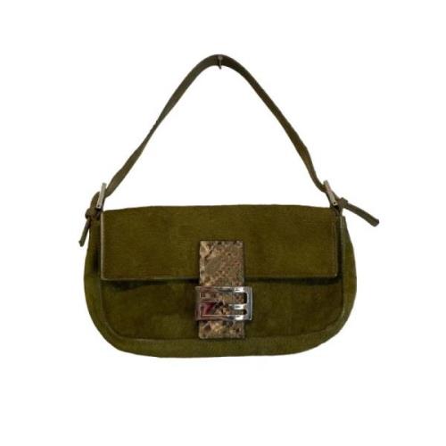 Pre-owned Pony hair fendi-bags Fendi Vintage , Green , Dames