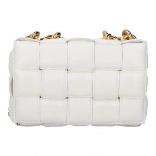 Pre-owned Leather crossbody-bags Bottega Veneta Vintage , White , Dame...