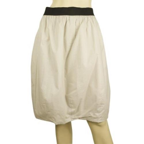 Bubbel zoom knie lengte rok Marni Pre-owned , Beige , Dames