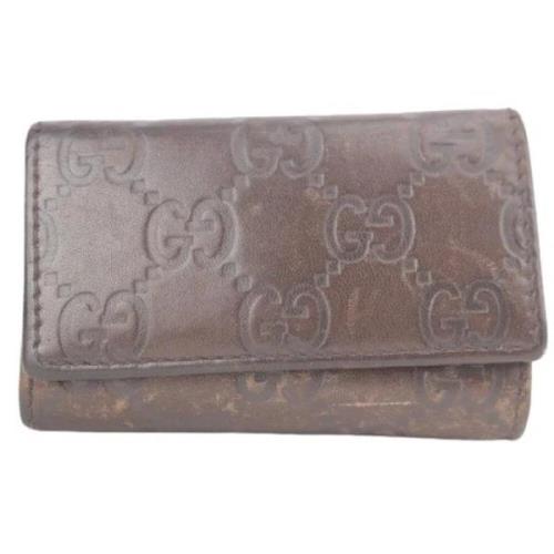 Vintage Leren sleutelhouders Gucci Vintage , Brown , Dames