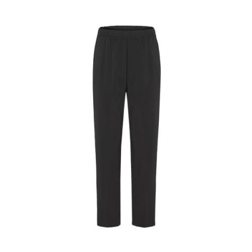 Stretch Crepe Cady Broek Forte Forte , Black , Dames