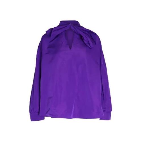 Pre-owned Cotton tops Valentino Vintage , Purple , Dames