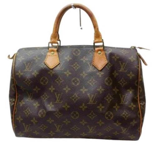 Monogram Speedy 30 Handtas Louis Vuitton Vintage , Brown , Dames