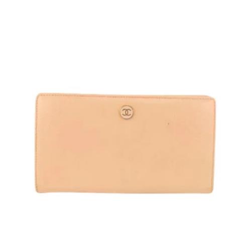 Goede staat Pre-owned Leren Portemonnees Chanel Vintage , Pink , Dames