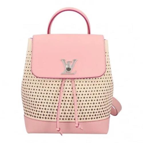 Pre-owned Canvas backpacks Louis Vuitton Vintage , Pink , Dames