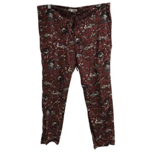 Pre-owned Cotton bottoms Isabel Marant Pre-owned , Red , Dames