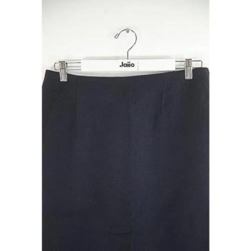 Pre-owned Wool bottoms Dior Vintage , Blue , Dames