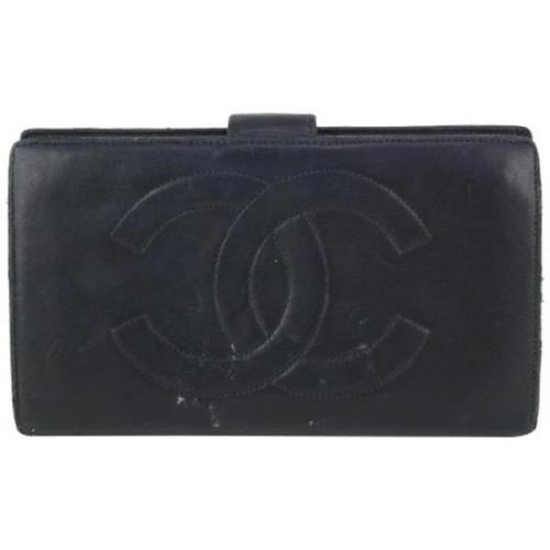 Tweedehands Portemonnees Chanel Vintage , Black , Dames