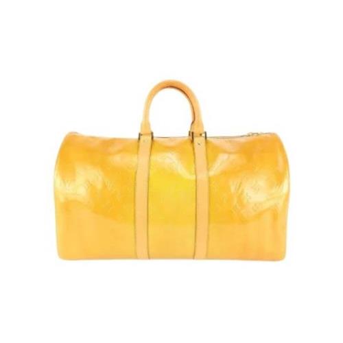 Tweedehands weekendtas Louis Vuitton Vintage , Yellow , Dames