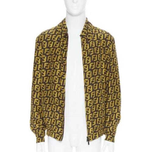 Pre-owned Silk outerwear Fendi Vintage , Yellow , Dames