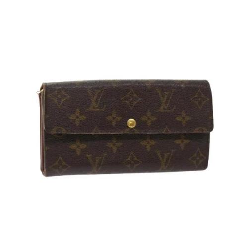 Pre-owned Canvas wallets Louis Vuitton Vintage , Brown , Dames