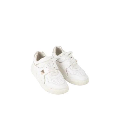 Pre-owned Leather sneakers Valentino Vintage , White , Dames