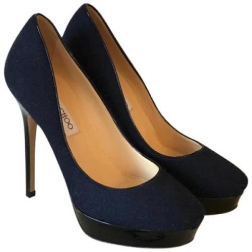 Pre-owned Canvas heels Jimmy Choo Pre-owned , Blue , Dames