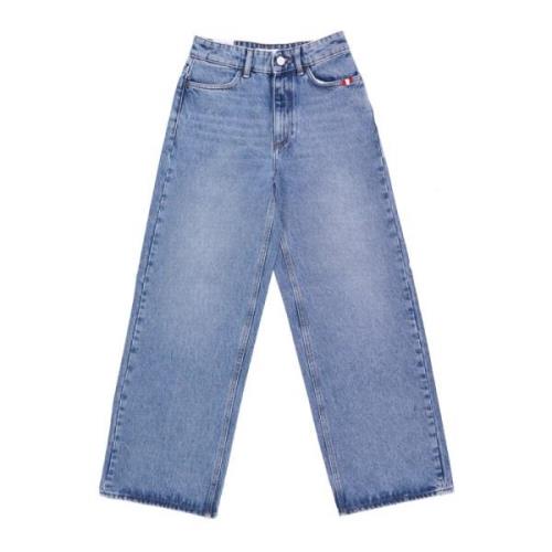 Straight Jeans Amish , Blue , Dames