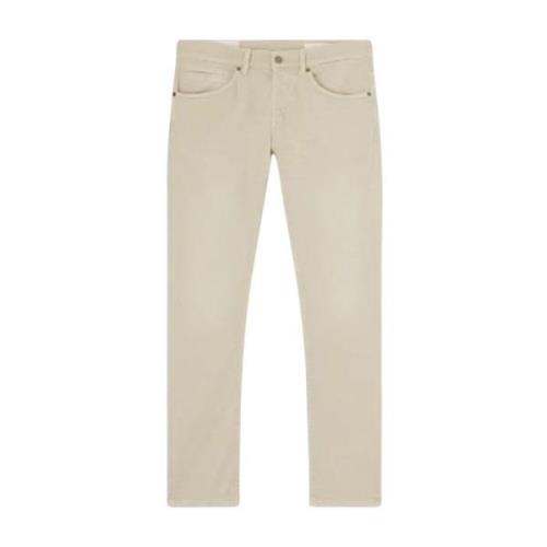 Slim-fit Jeans voor Heren Dondup , Beige , Heren