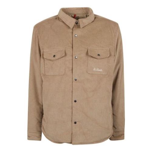 Beige Jas - Shirt MC2 Saint Barth , Beige , Heren