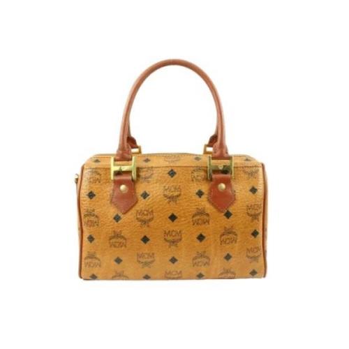 Pre-eigendom canvas reiszakjes MCM Pre-owned , Brown , Dames