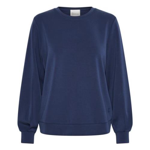 Sweatshirt My Essential Wardrobe , Blue , Dames