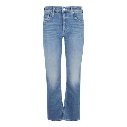 Hoge taille rechte pijp denim jeans Mother , Blue , Dames
