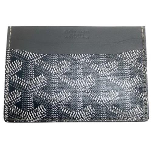 Tweedehands Grijze Leren Goyard Portemonnee Goyard Vintage , Gray , Da...