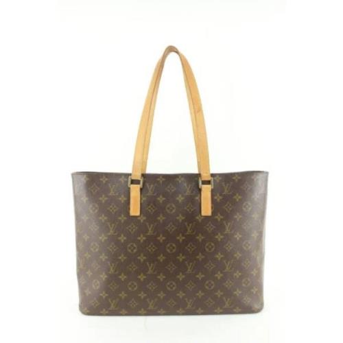 Coated Canvas LV Tassen Louis Vuitton Vintage , Brown , Dames