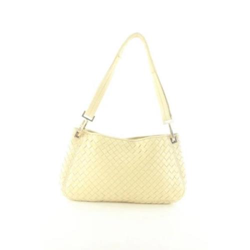 Pre-owned Canvas shoulder-bags Bottega Veneta Vintage , Beige , Dames