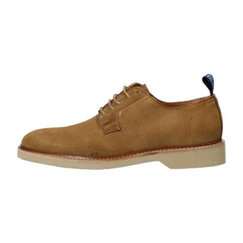 Heren suède veterschoenen Docksteps , Beige , Heren