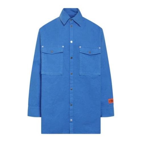 Normaal shirt Heron Preston , Blue , Heren