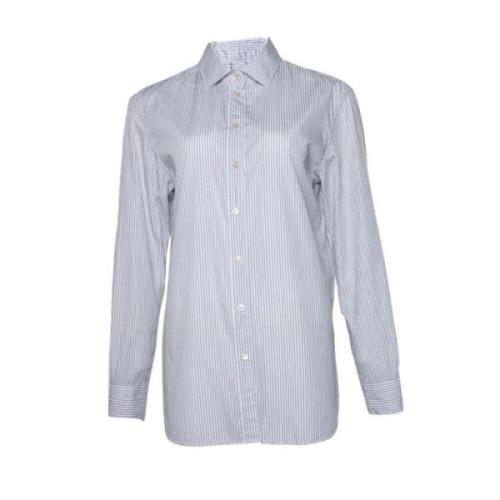 Pre-owned Cotton tops Saint Laurent Vintage , White , Dames