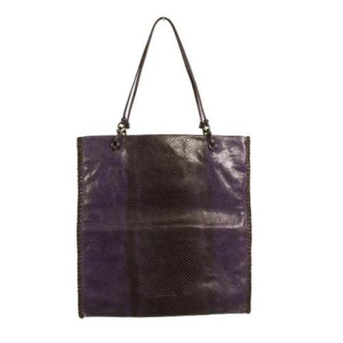 Pre-owned Draagtas Prada Vintage , Purple , Dames