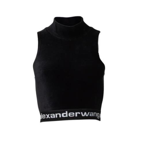 Pre-owned Cotton tops Alexander Wang Pre-owned , Black , Dames