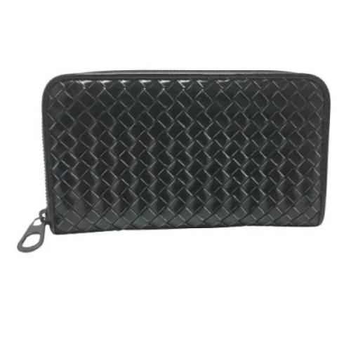 Pre-owned Leather wallets Bottega Veneta Vintage , Black , Dames