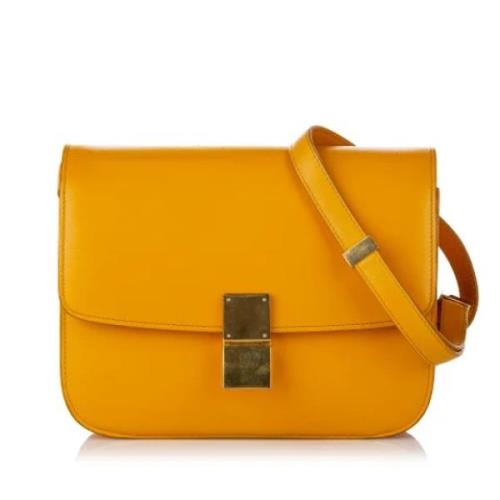 Pre-owned Leather celine-bags Celine Vintage , Yellow , Dames