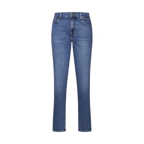 Trousers 7 For All Mankind , Blue , Dames