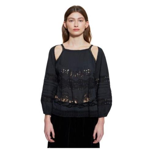 Blouses Antik Batik , Black , Dames