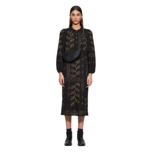 Midi Dresses Antik Batik , Black , Dames