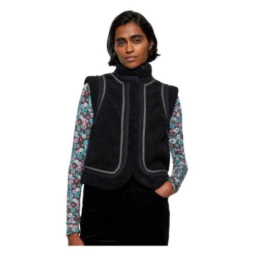 Saly Mouwloos Gilet Antik Batik , Black , Dames