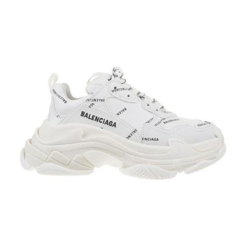 Logo Triple S Sneaker Balenciaga , White , Dames