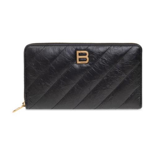 Portemonnee met logo Balenciaga , Black , Dames