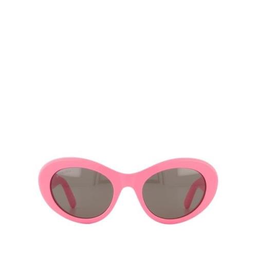 Roze/Grijze Zonnebril - Stijlvol Model Balenciaga , Pink , Dames