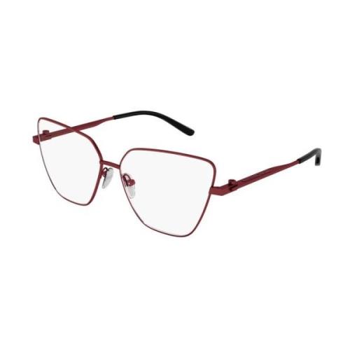 Metalen optische bril voor dames Balenciaga , Red , Unisex