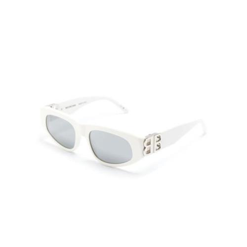 Witte zonnebril met originele accessoires Balenciaga , White , Dames