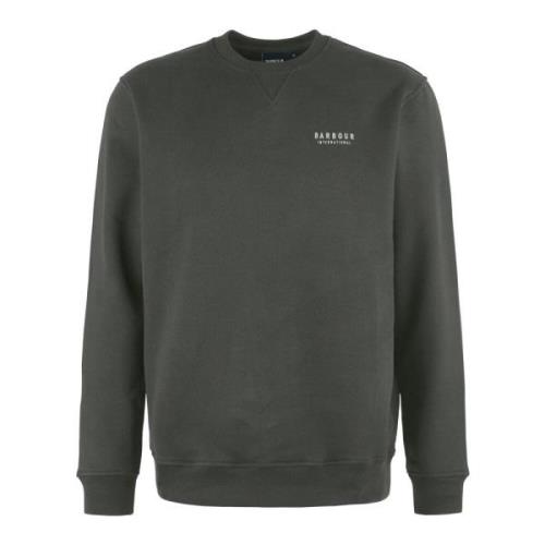 Grafisch Logo Crew Neck Sweatshirt Barbour , Green , Heren